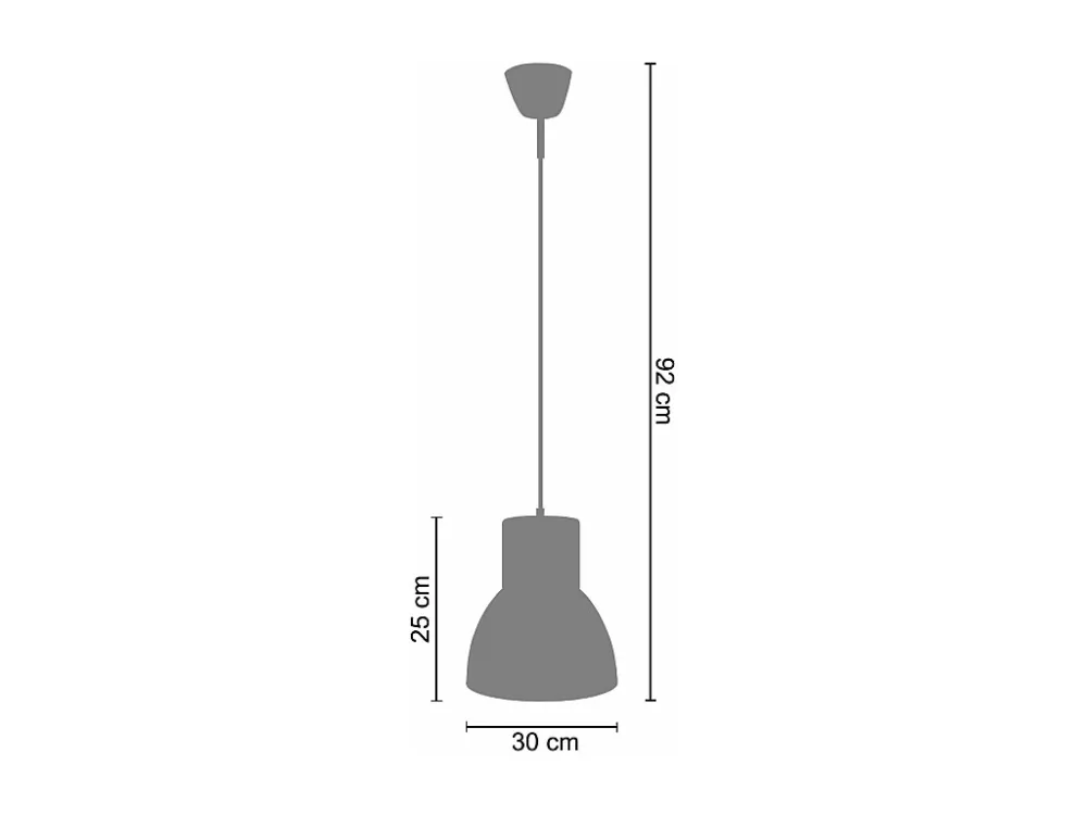 Suspensão TOSEL SETA vidro cúpula Verde D30 x H92 cm