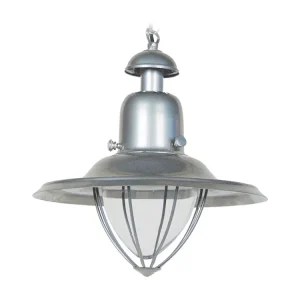 Suspensão TOSEL SIENA metálico cônico antracite D25 x H90 cm