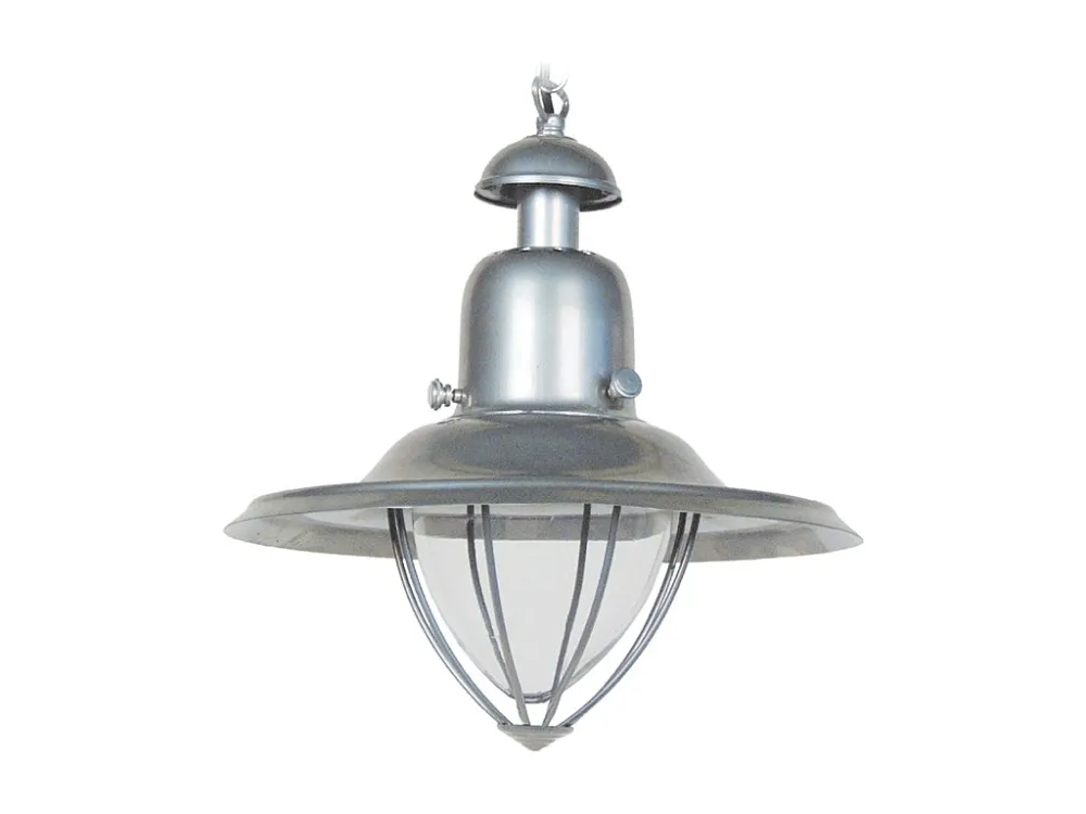 Suspensão TOSEL SIENA metálico cônico antracite D25 x H90 cm