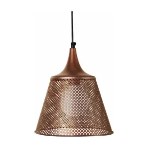 Suspensão TOSEL SITAMON vidro abstrato cetim D16 x H75 cm