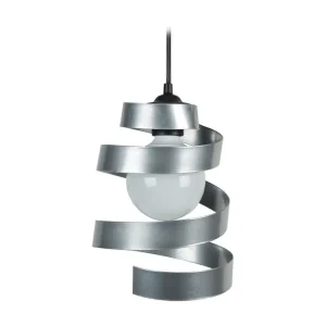 Suspensão TOSEL SPIRALE vidro cônico Dourado D28 x H80 cm