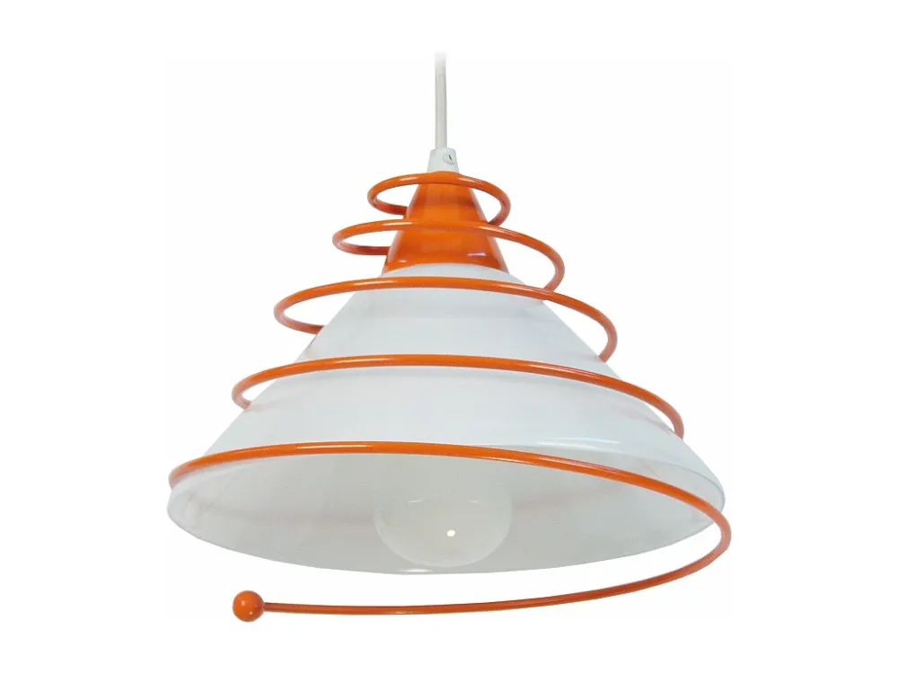 Suspensão TOSEL SPIRALITO vidro cônico roxo D28 x H80 cm