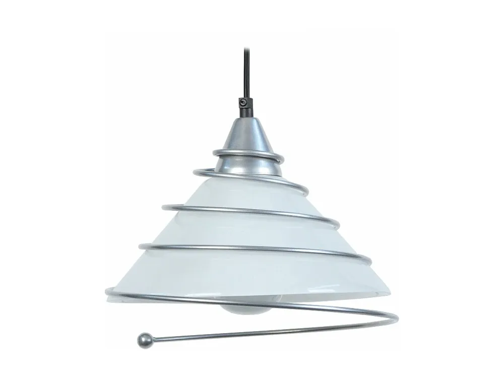 Suspensão TOSEL SPIRALITO vidro cônico Verde D28 x H80 cm