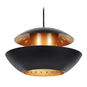 Suspensão TOSEL STAR TREK metálico cilindro cinza D30 x H80 cm