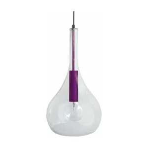 Suspensão TOSEL TREVISO metálico geométrico azul D26 x H88 cm