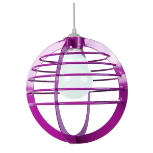 Suspensão TOSEL UNIVERSE metálico cônico cinza D34 x H78 cm