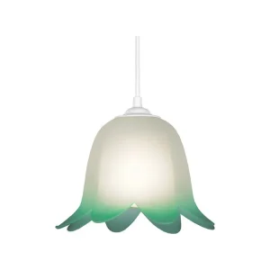 Suspensão TOSEL VALENCIA vidro tigela opala D25 x H80 cm