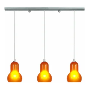 Suspensão TOSEL VIANNE cerâmica cônico branco D18,5 x H77 cm