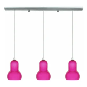 Suspensão TOSEL VIANNE cerâmica cônico castanho D18,5 x H77 cm