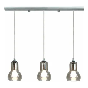 Suspensão TOSEL VIANNE cerâmica cônico taupe D18,5 x H77 cm