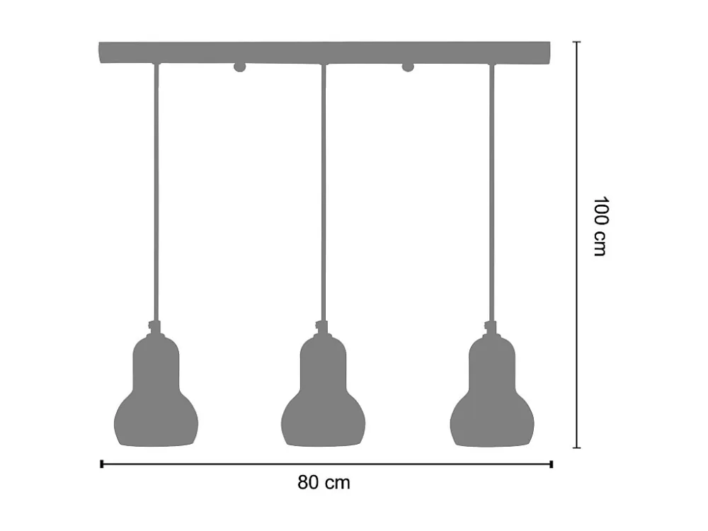 Suspensão TOSEL VIANNE metálico geométrico antracite D18 x H75 cm