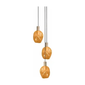 Suspensão TOSEL VINGOLF vidro bar pálido D60 x H100 cm