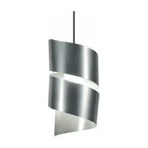 Suspensão TOSEL VIRA metálico geométrico azul D30 x H90 cm
