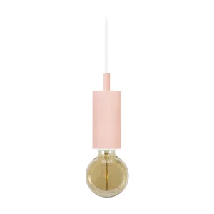 Suspensão TOSEL XIU metálico cilindro cinza D18 x H85 cm