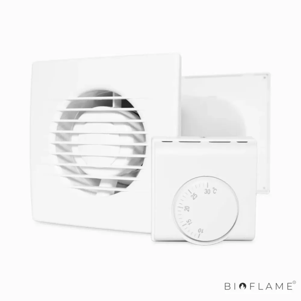 VENTILADOR DE PAREDE COM TERMÓSTATO PARA DISTRIBUIÇÃO DE AR MORNO - TRIA COSY