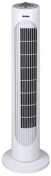 Ventilador de torre DeKon Stratos, branco, 3 níveis de velocidade, altura aprox. 75 cm, W 293