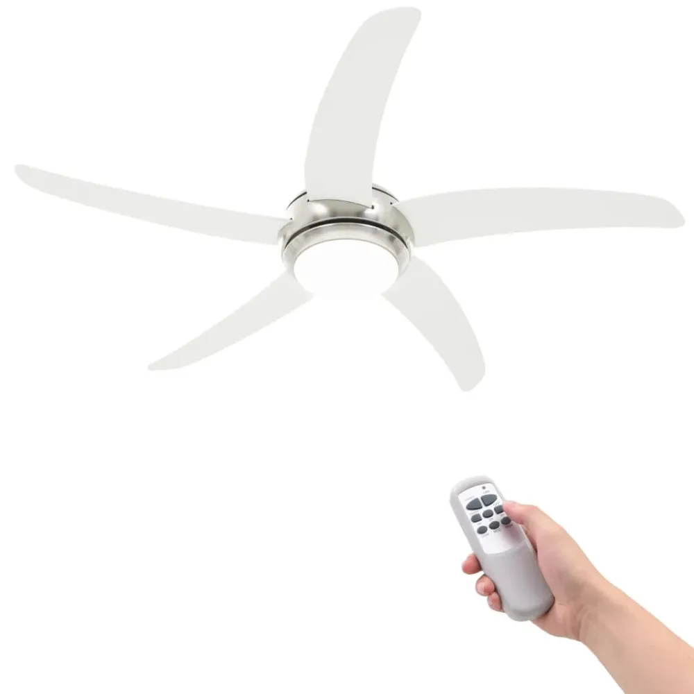 Ventoinha de teto com luz 128 cm branco
