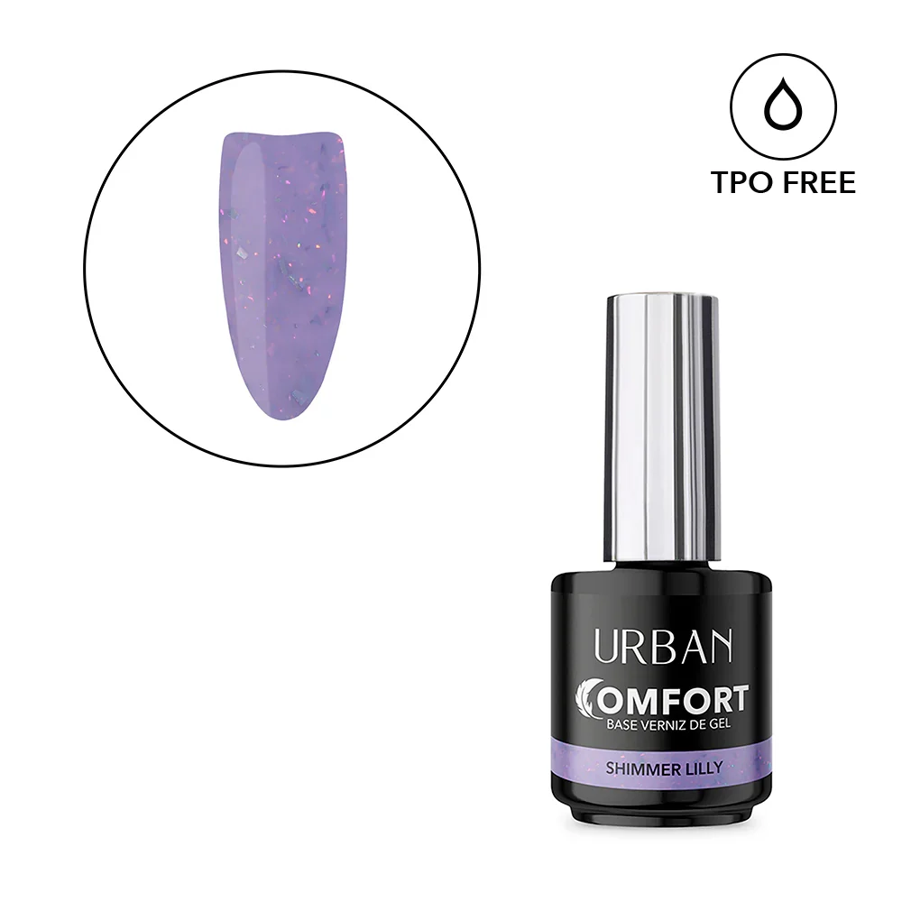 Design Moderno Base de Verniz Gel Comfort Shimmer Lily 15ml