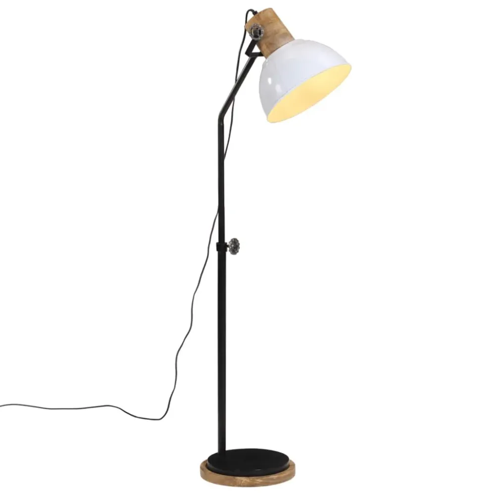 Candeeiro de pé 25 W 30x30x100-150 cm E27 branco vidaXL