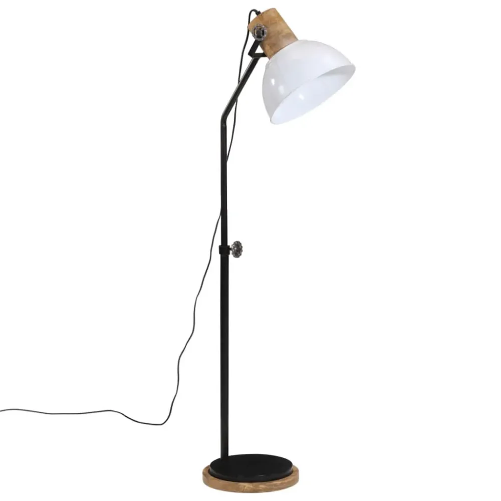 Candeeiro de pé 25 W 30x30x100-150 cm E27 branco vidaXL