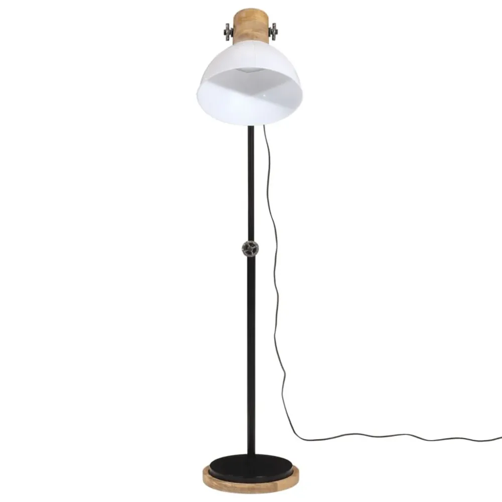 Candeeiro de pé 25 W 30x30x100-150 cm E27 branco vidaXL