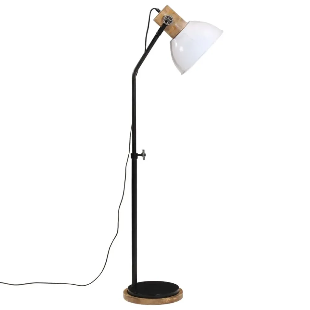 Candeeiro de pé 25 W 30x30x100-150 cm E27 branco vidaXL