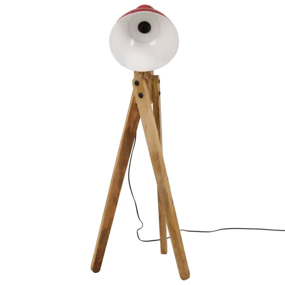 Candeeiro de pé 25 W 45x45x120 cm E27 vermelho desgastado vidaXL