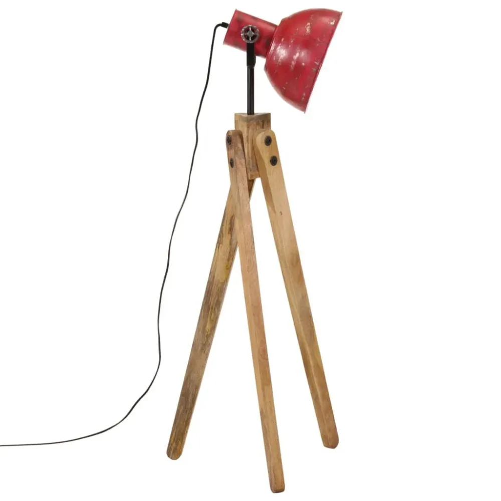 Candeeiro de pé 25 W 45x45x120 cm E27 vermelho desgastado vidaXL