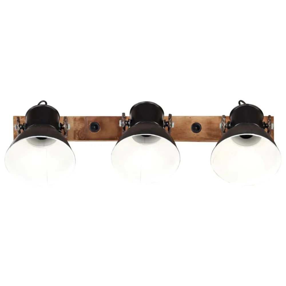 Candeeiro de parede industrial 65x25 cm E27 preto vidaXL