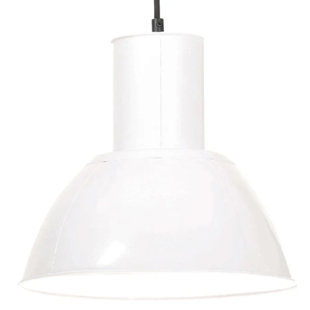Candeeiro suspenso redondo 25 W 28,5 cm E27 branco vidaXL