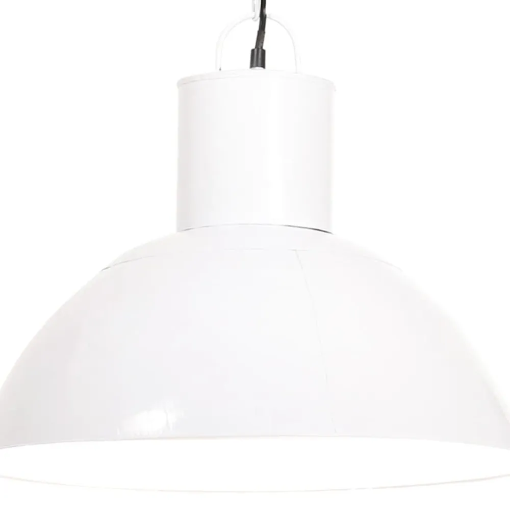Candeeiro suspenso redondo 25 W 48 cm E27 branco vidaXL