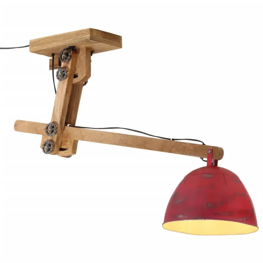 Candeeiro de teto 25 W 105x30x65-108 cm E27 vermelho desgastado vidaXL