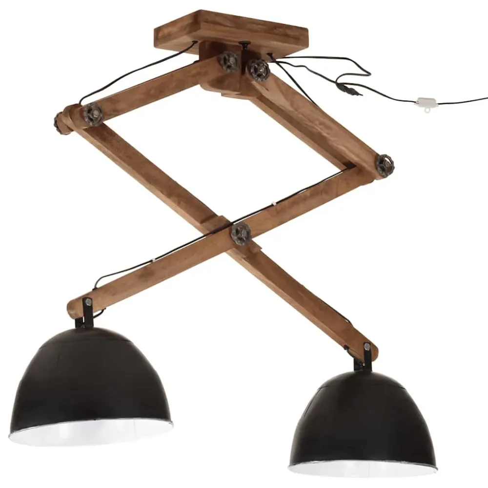 Candeeiro de teto 25 W 29x18x85 cm E27 preto vidaXL