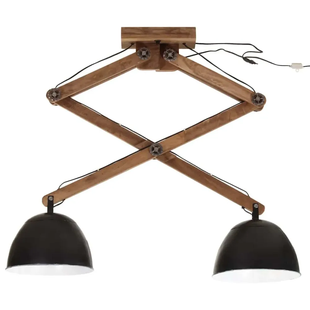 Candeeiro de teto 25 W 29x18x85 cm E27 preto vidaXL