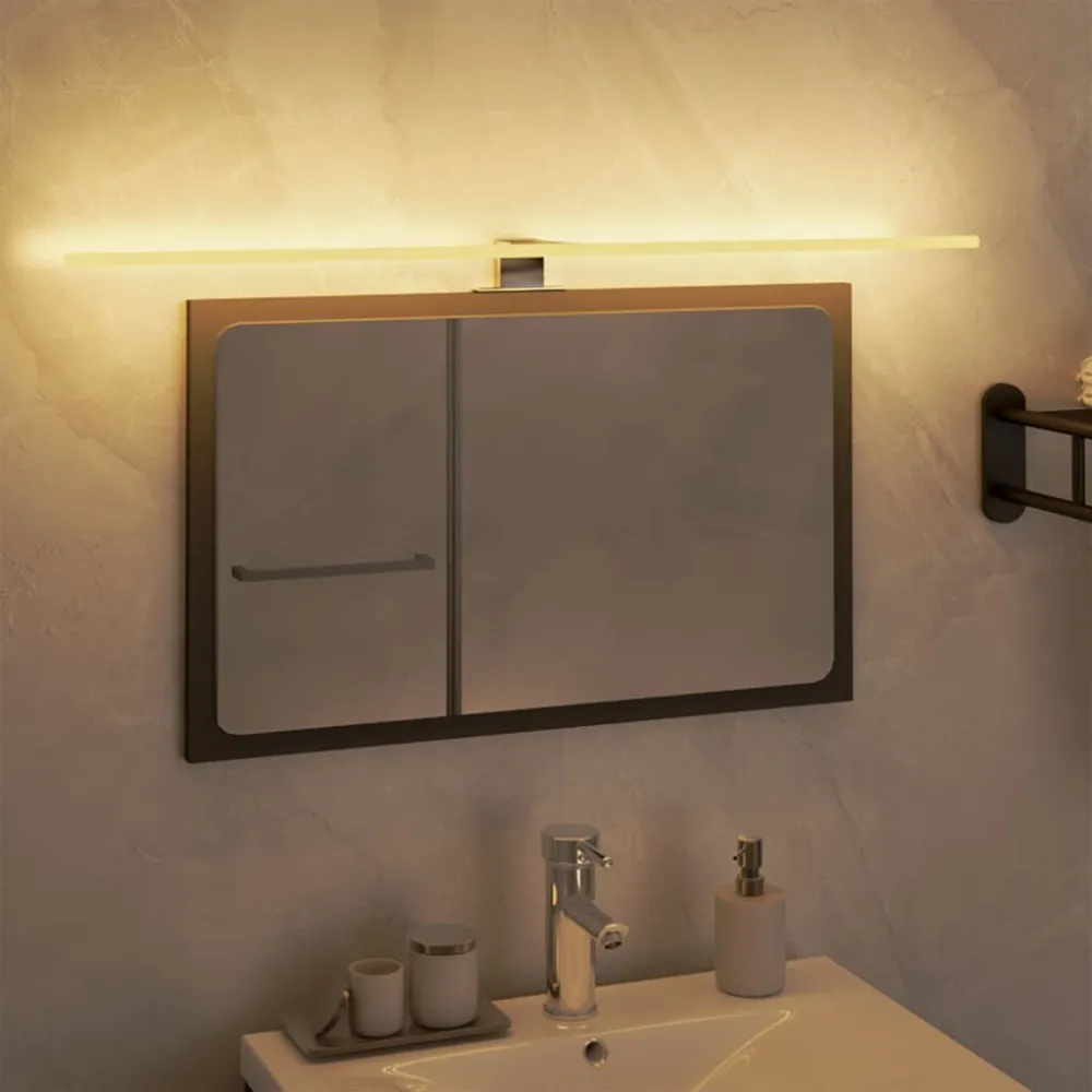 Luz LED para espelho 7,5 W 3000 K 80 cm branco quente vidaXL