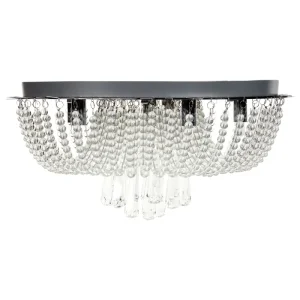 Lustre em metálico prateado DORNAS