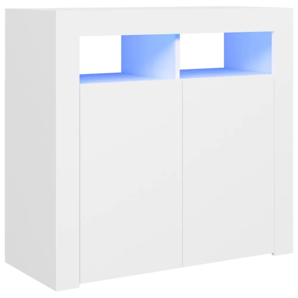 Abajur de Papel Aparador com luzes LED 80x35x75 cm branco