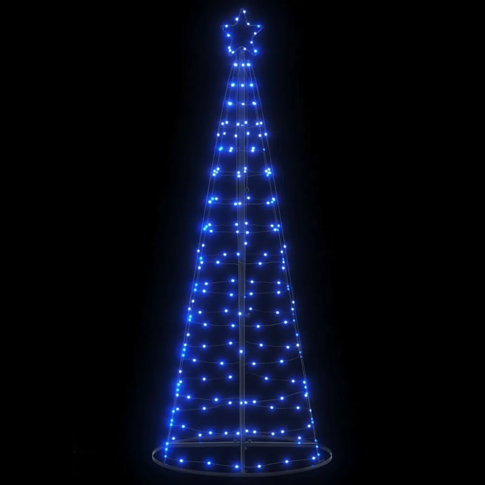 Abajur de Papel LED Árvore de Natal 200 LEDs Azul 182 cm