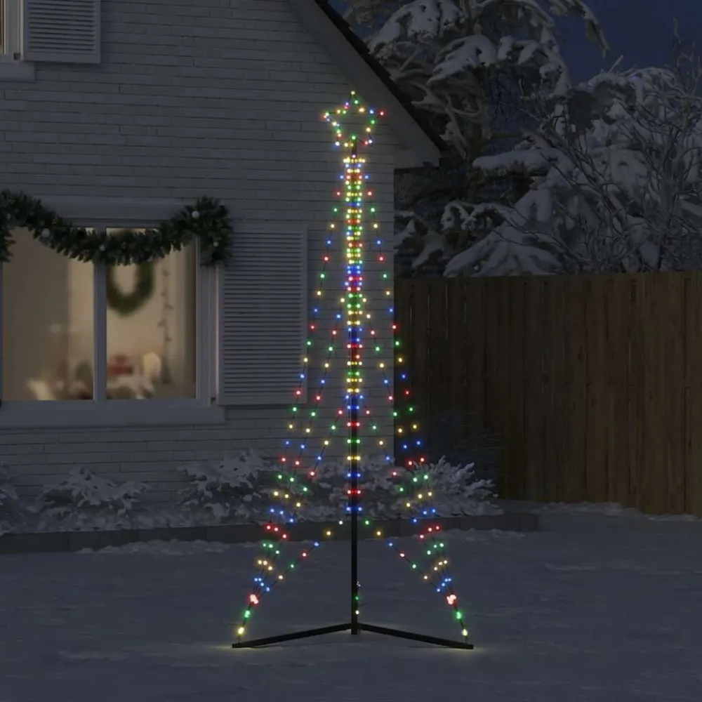 Arandela Industrial LED Árvore de Natal 483 LEDs Coloridos 240 cm
