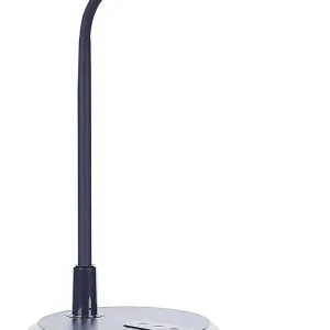 Candeeiro de mesa LED preto e prateado COLUMBA - Design Moderno e Econômico