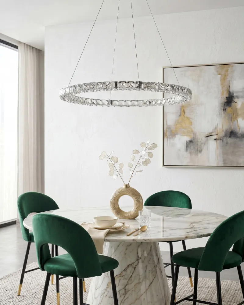 Crystal LED Pendant Lamp Prata MAGAT