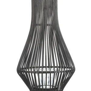 Iluminação Decorativa Premium Lantern LEYTE Wood Preto