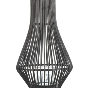 Iluminação Decorativa Premium Lantern LEYTE Wood Preto