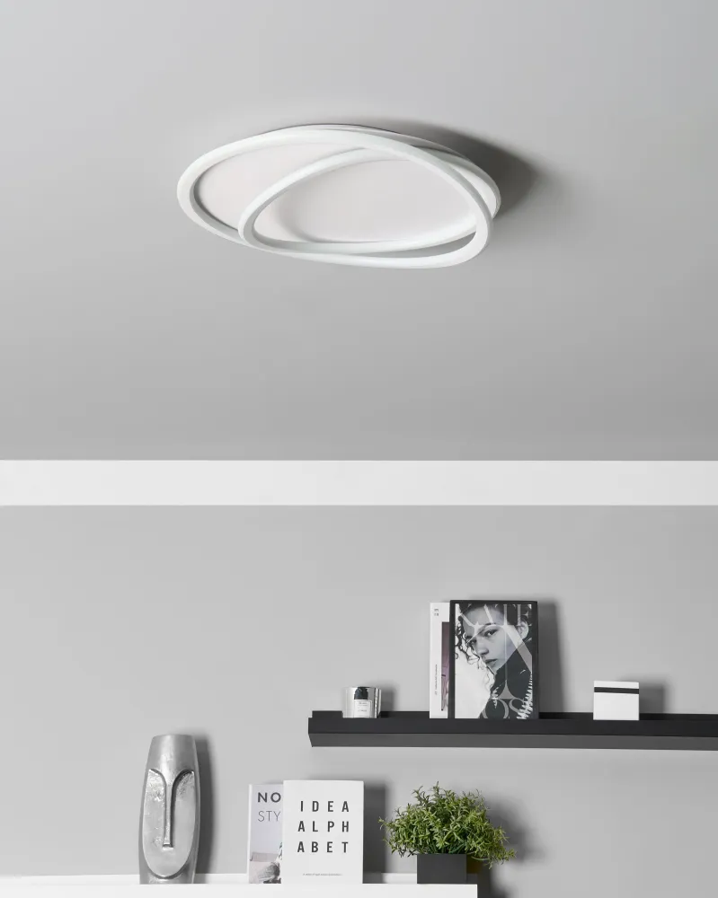 LED Ceiling Lamp Branco LEYLAN