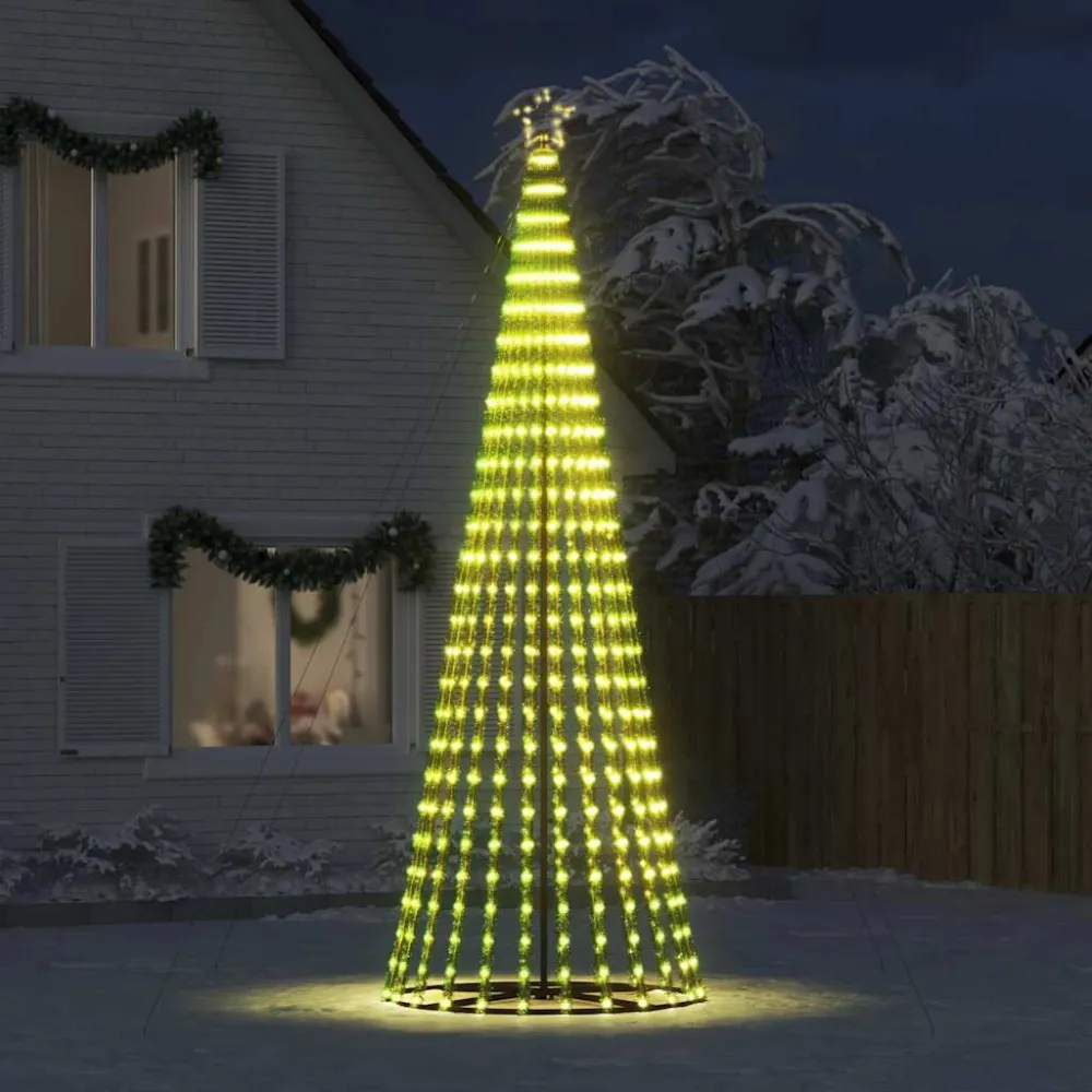 LED Árvore de Natal 1028 LEDs Branco Abrasador 403 cm