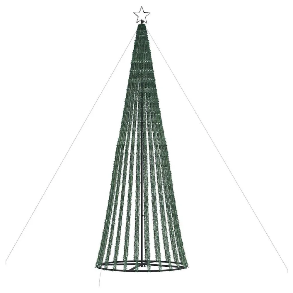 LED Árvore de Natal 1028 LEDs Branco Abrasador 403 cm
