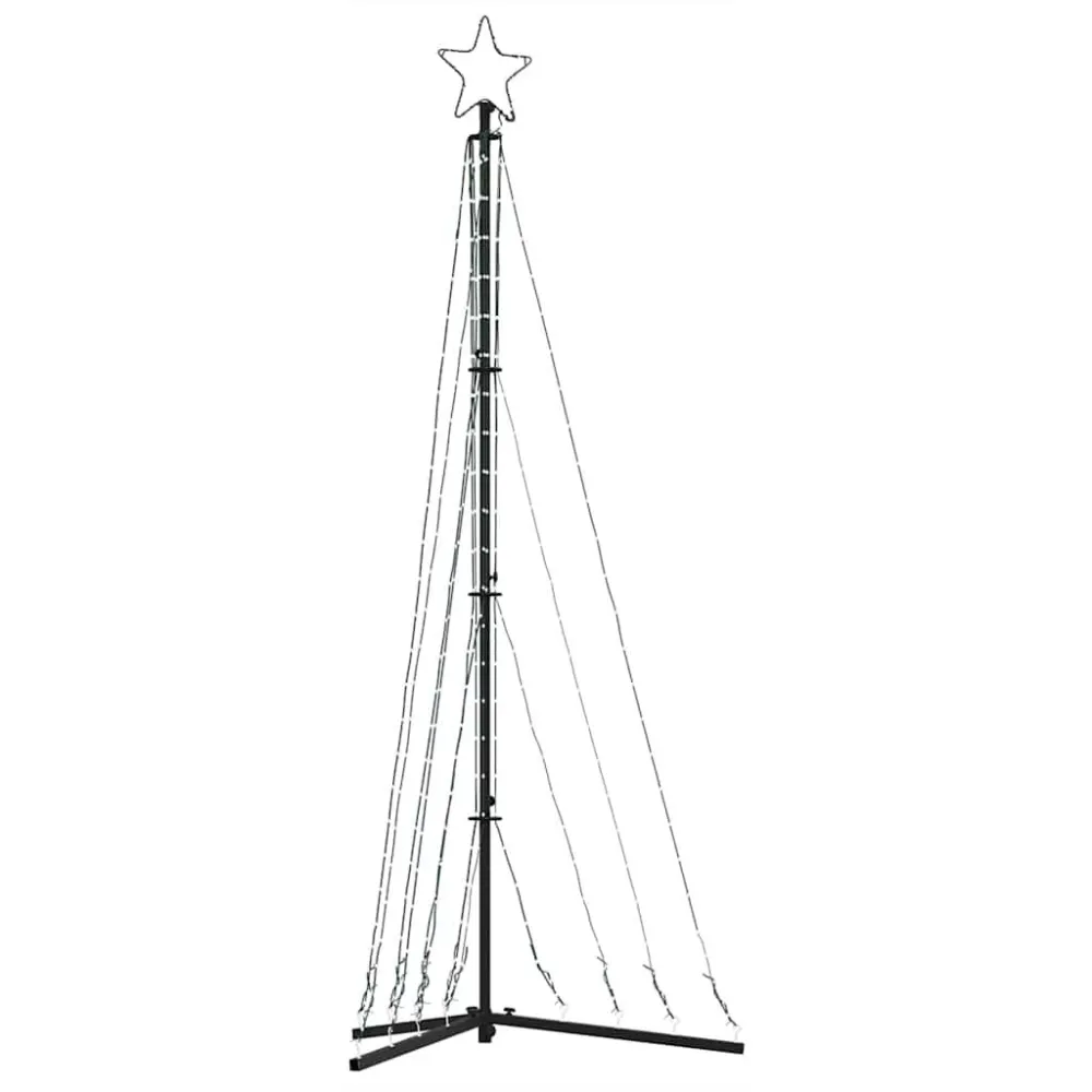 LED Árvore de Natal 339 LEDs Branco Ardente 187 cm