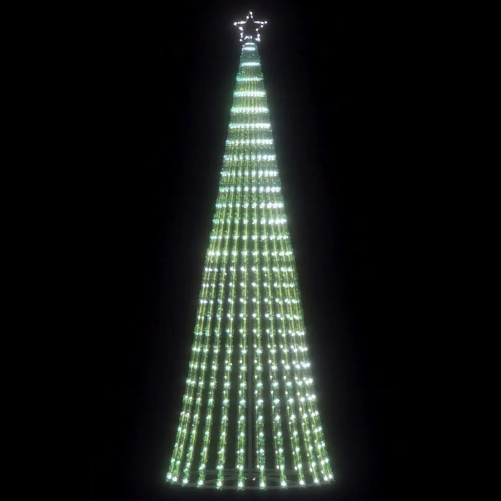 LED Árvore de Natal 475 LEDs Branco Gélido 247 cm