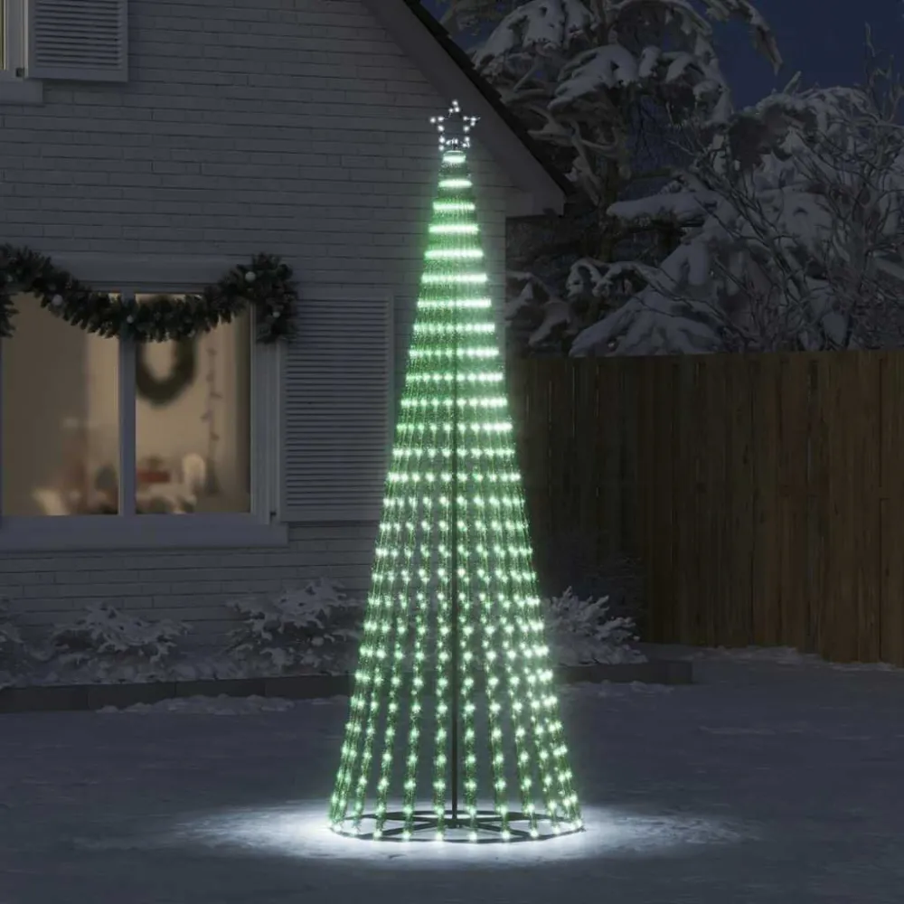 LED Árvore de Natal 475 LEDs Branco Gélido 247 cm