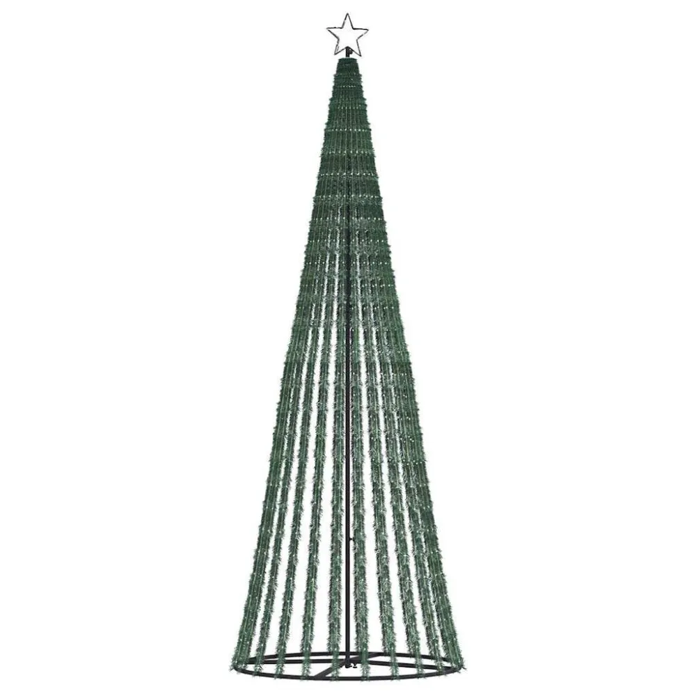 LED Árvore de Natal 475 LEDs Branco Gélido 247 cm